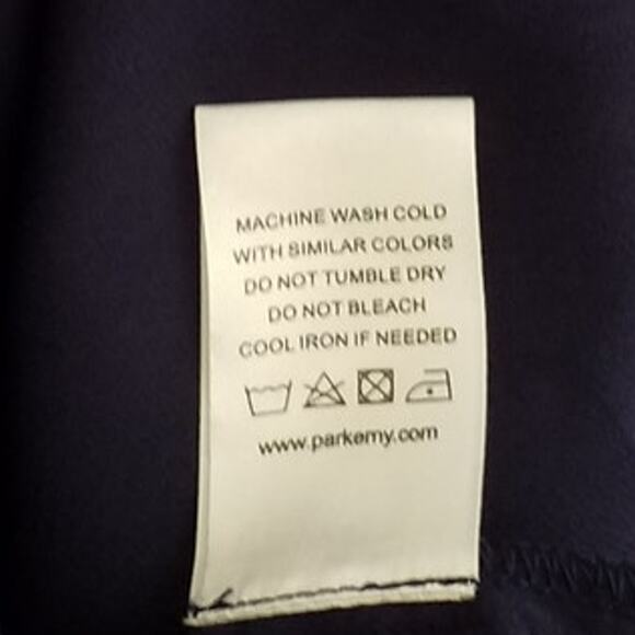 Parker Blue Vneck Smocked Waist Dress Size Large NWT - Picture 7 of 7